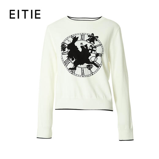 EITIE爱特爱春季新款温柔套头打底舒适针织衫毛衣7301003 商品图6