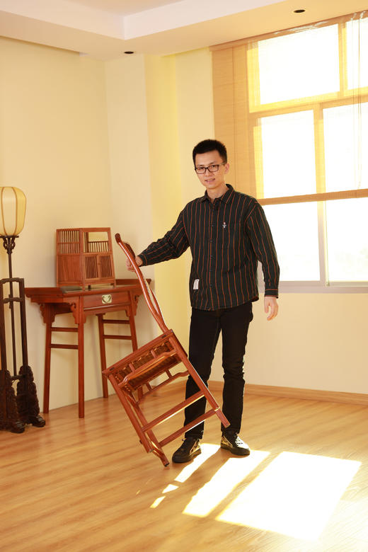 红桥红  家具严选  缅甸花梨（大果紫檀）【马未都 S背 灯挂椅】 商品图6