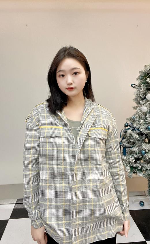 【双11亏本清，不退换】臣禾格纹外套 M0522W323 商品图1