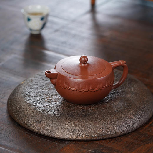 龙德堂陶艺 徐飞制 《禅·碗莲》原矿紫泥 210cc 库存请咨询客服 商品图2