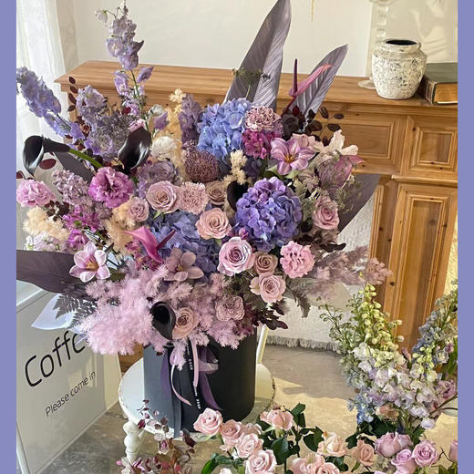 人间富贵花（紫色系抱抱桶） 商品图3