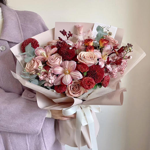 烟花船 (红色系混搭花束) 商品图4