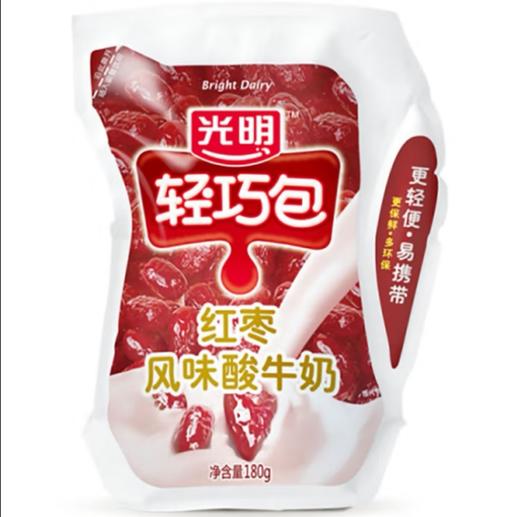 光明轻巧包风味酸牛奶红枣180g 商品图0