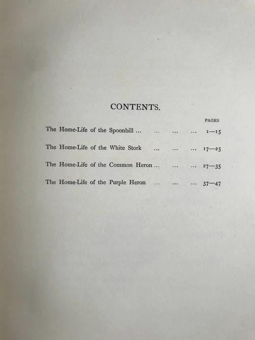 含藏书票！1910年 琵鹭的巢中生活 32幅手工贴图 漆布精装16开 商品图4