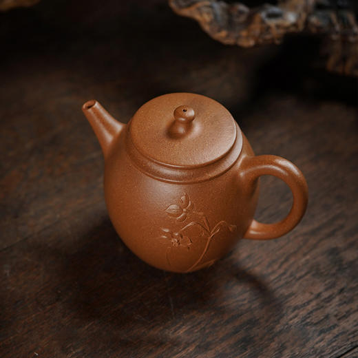 龙德堂陶艺 汤宣武制 《十二月花神·凌波仙子（十一月水仙花）》原矿降坡泥  280cc 库存请咨询客服 商品图1