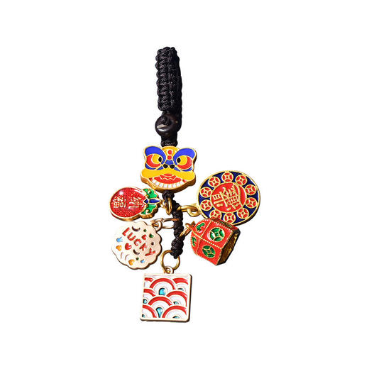 【赠尔之铃铛 一步一想】国风手工编织钥匙扣挂件手机链吊坠生日礼物情侣 商品图9