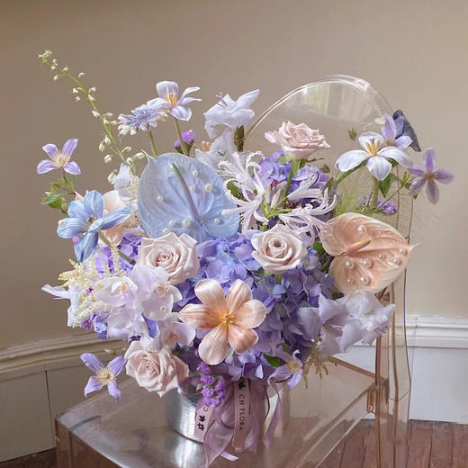 朝霞之初 (紫色系抱抱桶) 商品图0