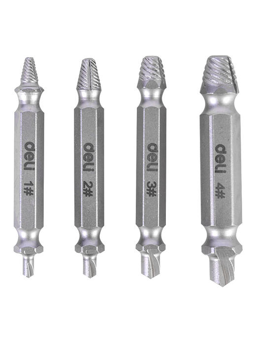 得力DL0024螺丝取出器4件套 商品图1