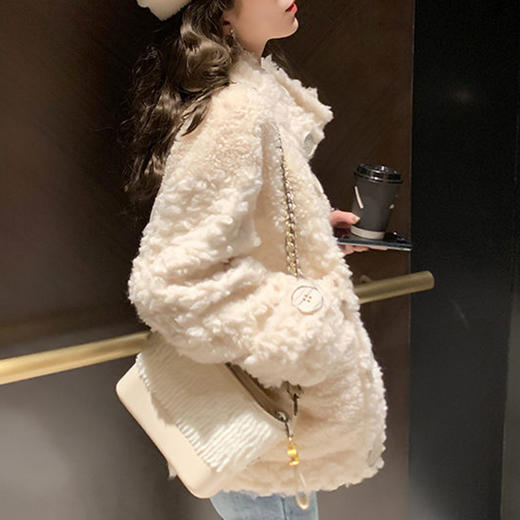 裁缝学苑AX30 新款羊羔毛外套纸样女装中长款颗粒绒上衣服装打板 商品图2