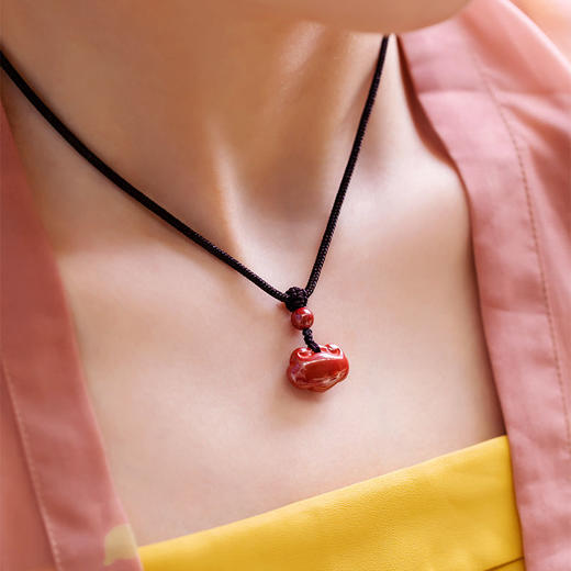 朱砂如意男女个性小吊坠项链手机链钥匙扣挂件 商品图3