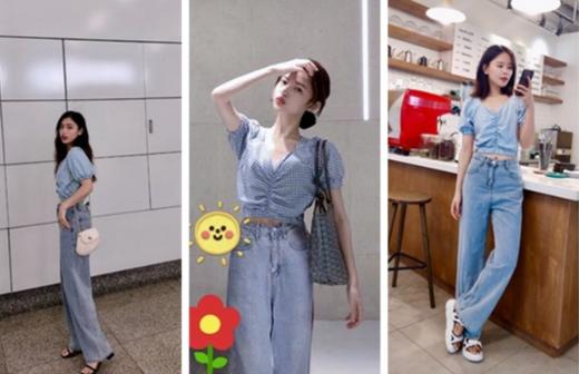 LW93法式泡泡袖 露脐抽褶上衣 商品图0