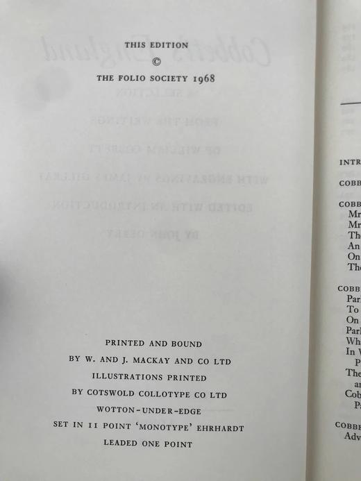 威廉·科贝特作品选集 9幅插图 精装18开带书匣 商品图3