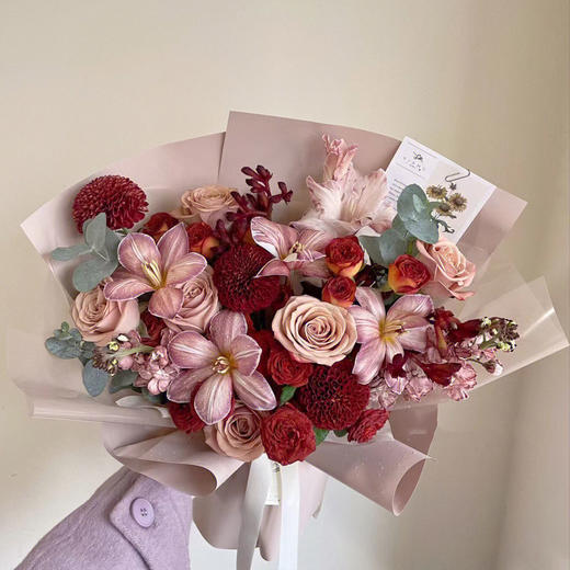 烟花船 (红色系混搭花束) 商品图5