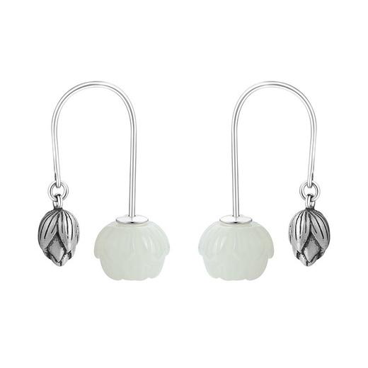 莲花925银莲子复古民族风个性百搭气质耳钉 商品图8