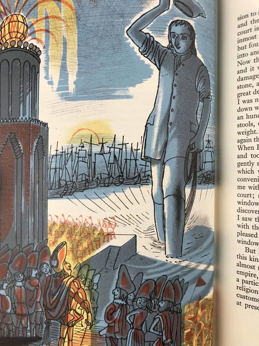 斯威夫特《格列佛游记》（1965） 16幅彩色插图 精装18开带书匣 商品图11