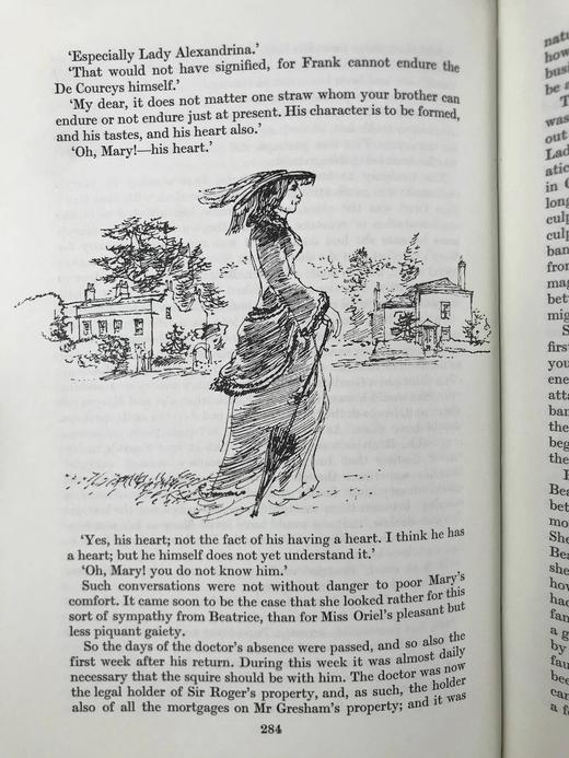 特罗洛普《索恩医生》 数十幅插图 精装18开带书匣 商品图9