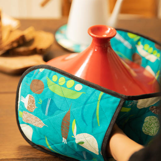 豌豆与萝卜系列厨房套件纯棉布艺隔热手套隔热垫 商品图1