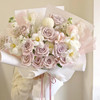 奶油味的春天 (玫瑰混搭郁金香花束) 商品缩略图0