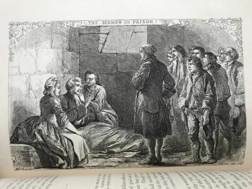 约19世纪后期 戈德史密斯作品集 约百幅插图 真皮精装16开 商品图9