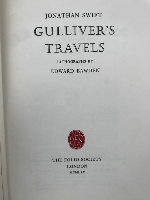 斯威夫特《格列佛游记》（1965） 16幅彩色插图 精装18开带书匣 商品图2