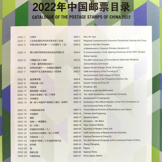2022年邮票年册 含全年邮票 中国集邮发行 商品图9