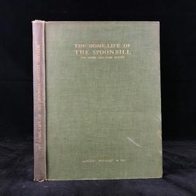 含藏书票！1910年 琵鹭的巢中生活 32幅手工贴图 漆布精装16开
