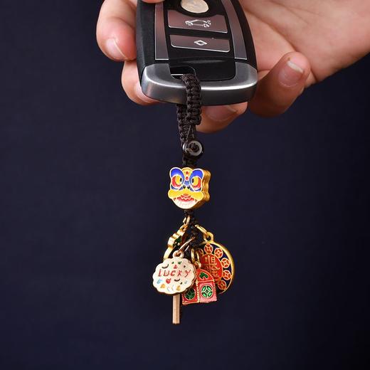 【赠尔之铃铛 一步一想】国风手工编织钥匙扣挂件手机链吊坠生日礼物情侣 商品图5