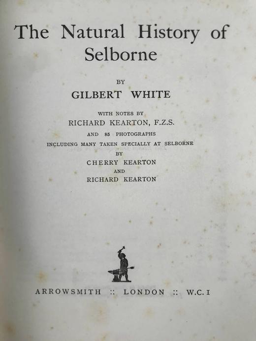 含藏书票！1924年 塞耳彭自然史 约百幅插图 漆布精装16开 商品图3