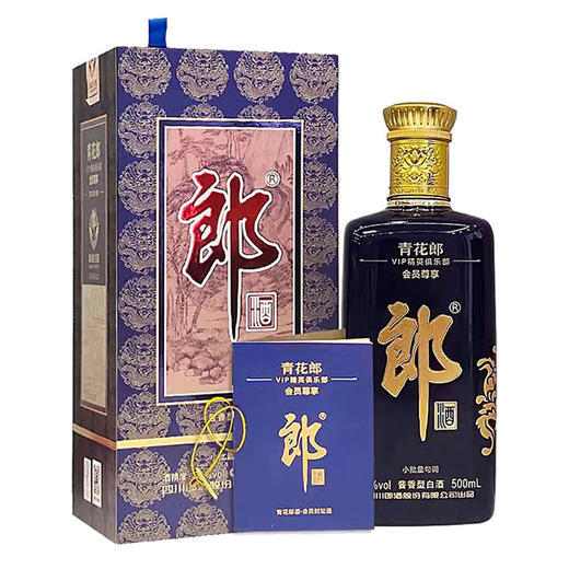 青花郎酒 VIP精英俱乐部会员尊享 53度 封坛纪念 方瓶 酱香型白酒 500ml*1瓶 商品图0