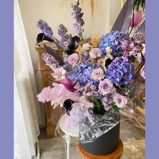 人间富贵花（紫色系抱抱桶） 商品图2