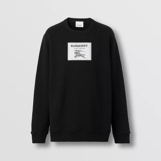 【二】BURBERRY 巴宝莉 男士 Prorsum 标签棉质运动卫衣 黑色 8064402 A1189 商品图0