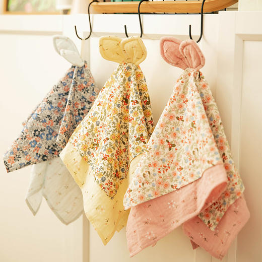 兔耳朵系列擦手巾挂式厨房加厚吸水擦手巾 商品图0