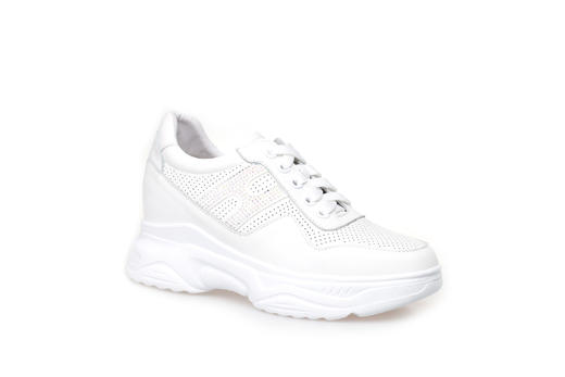 豪麟名鞋奥莱迪嘉女装牛皮革潮搭小白鞋DJXXO31WX204白色 原价1960元 商品图0