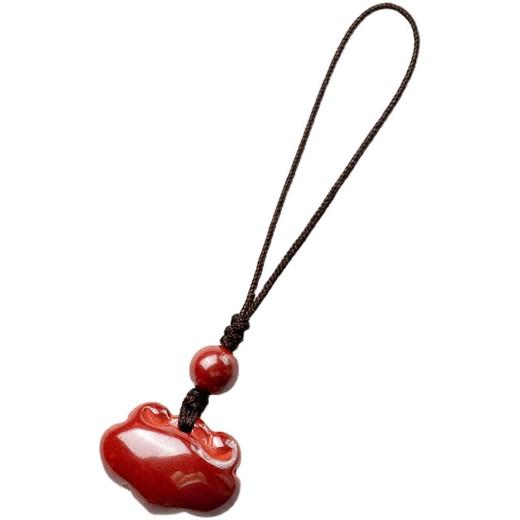 朱砂如意男女个性小吊坠项链手机链钥匙扣挂件 商品图4