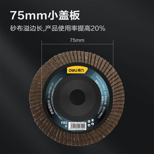 得力百叶片 塑盖红砂/网盖煅烧 商品图2