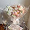 桃花笑 （玫瑰混搭郁金香花束） 商品缩略图0