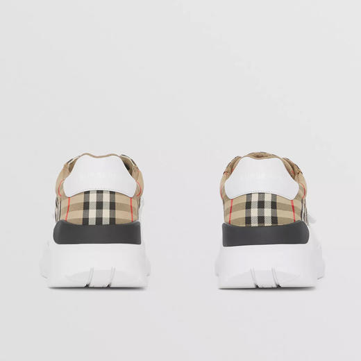 BURBERRY 巴宝莉 男士 Vintage 格纹、麂皮拼皮革休闲运动鞋 格子 8048577 A7028 商品图1