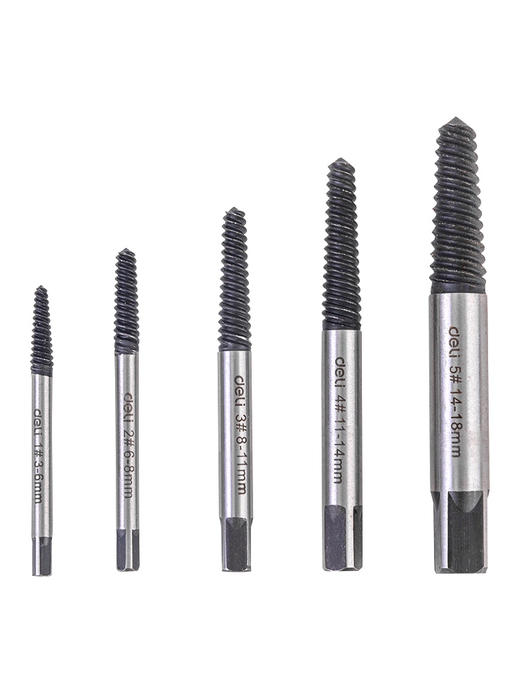 得力螺丝取出器5件套1#-5#（DL0025） 商品图1