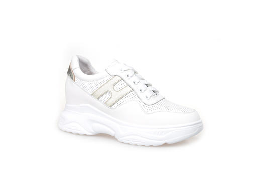 豪麟名鞋奥莱迪嘉女装牛皮革潮搭小白鞋DJXXO31WX203白色 原价1960元 商品图0