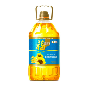 福临门 食用油 葵花籽清香食用植物调和油5L 中粮出品
