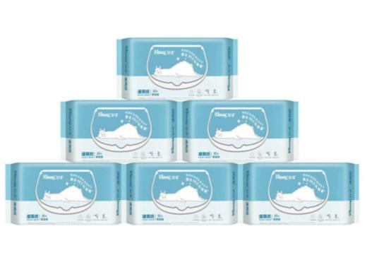 【年货节】舒洁（Kleenex）湿厕纸家庭装80片*6包（480片）清洁湿纸巾湿巾 擦走细菌 商品图1