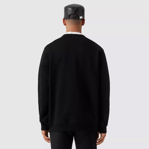 【二】BURBERRY 巴宝莉 男士 Prorsum 标签棉质运动卫衣 黑色 8064402 A1189 商品图2