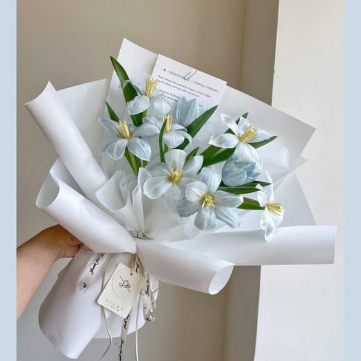 第二星空（淡蓝色系郁金香花束） 商品图0