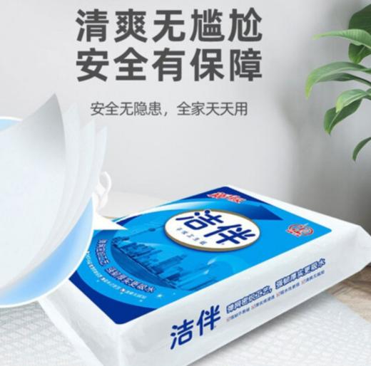 【年货节】洁云 卫生纸 洁伴 460g平板卫生纸3包装 大规格L码 平板纸 厕纸（新老包装随机发货） 商品图1