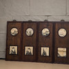 民国 红木镶楠木嵌云石天圆地方八条屏 商品缩略图4