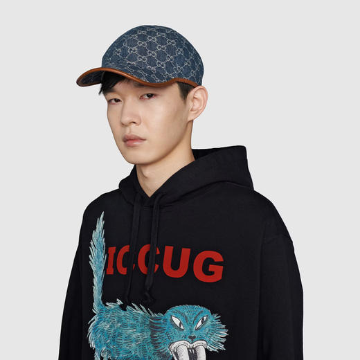GUCCI 古驰 男士 GG Denim系列 棒球帽 混色 656206 4HAC3 4264 商品图3