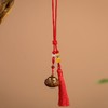 绿檀木中式香囊球吊坠汽车挂件古风莲花款香囊 商品缩略图3