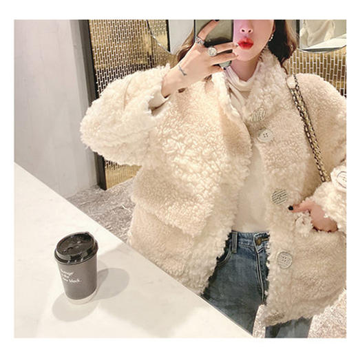 裁缝学苑AX30 新款羊羔毛外套纸样女装中长款颗粒绒上衣服装打板 商品图1