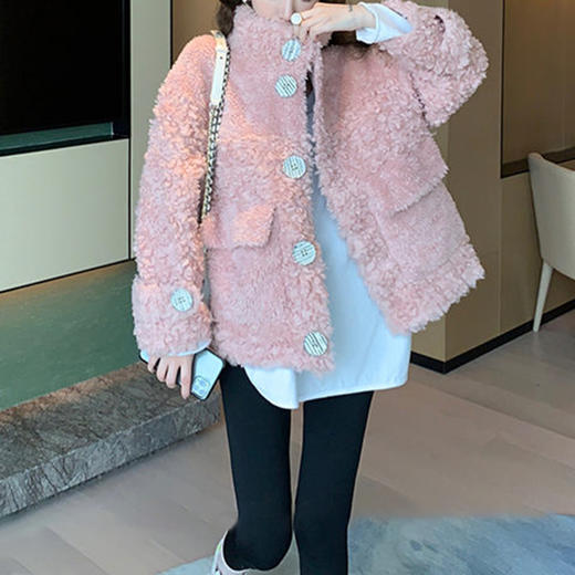 裁缝学苑AX30 新款羊羔毛外套纸样女装中长款颗粒绒上衣服装打板 商品图3