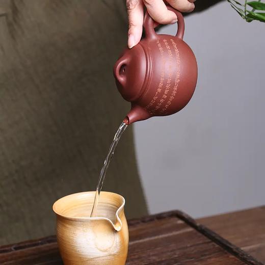 茗圆壶，高工刘忠泽作品，家藏老紫泥，170CC 商品图1